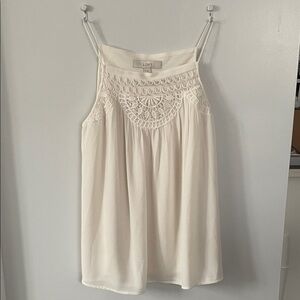 LOFT Women's Cream Crochet Camisole size s